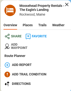 Moosehead Property Rentals - The Eagles Landing